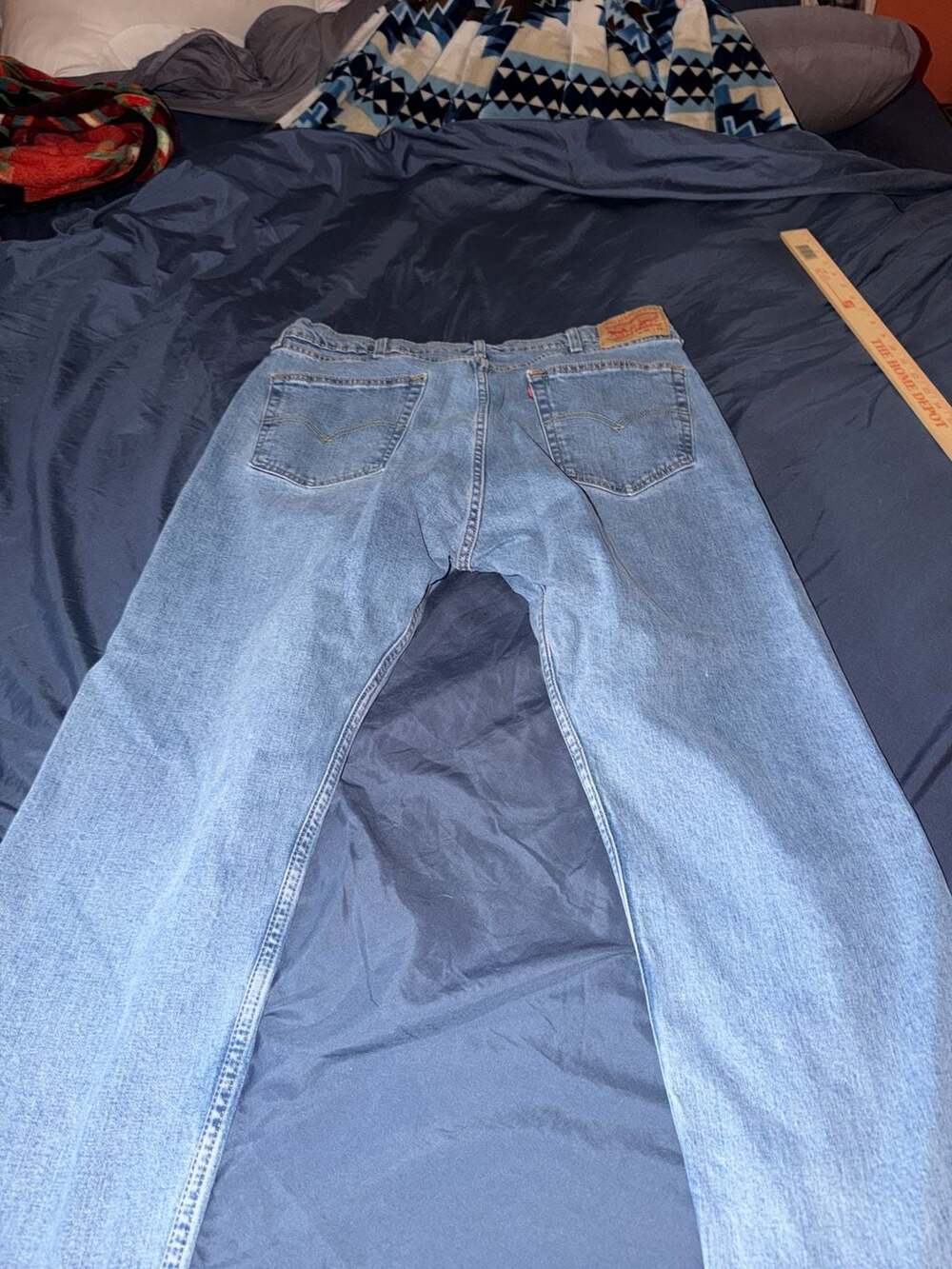 Levi's 505 Regular Fit Straight Leg Jeans Light Wash 34x29